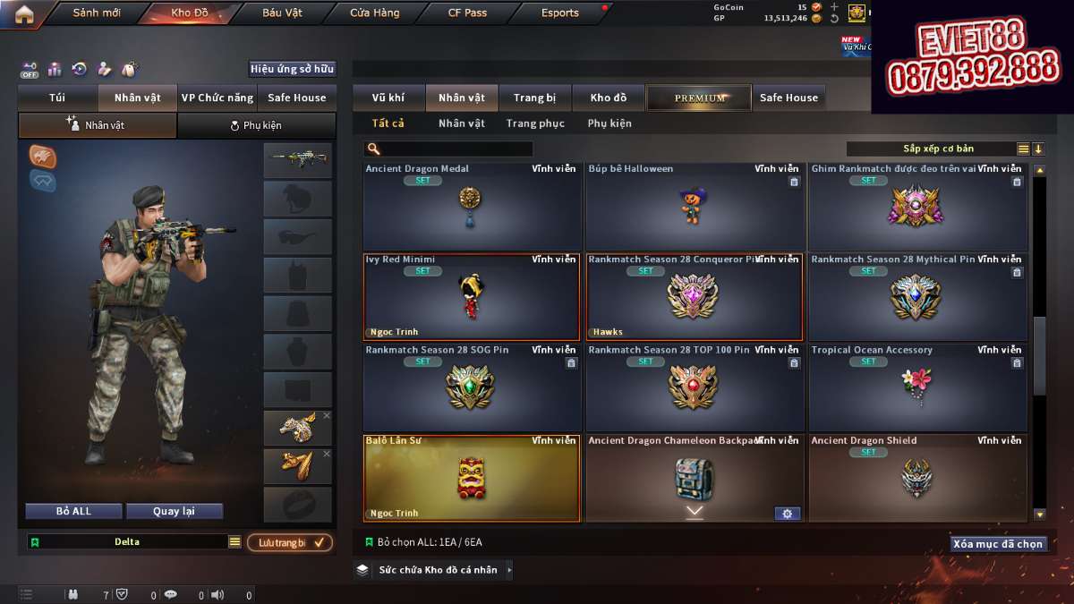 shop acc cf uy tin gia re